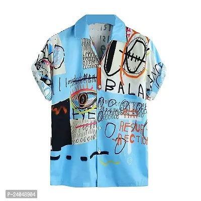 SL FASHION Funky Printed Shirt for Men (XL, BALA)