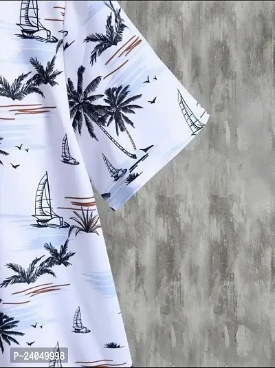 Hmkm Casual Shirt for Men|| Shirt for Men|| Men Stylish Shirt || Men Printed Shirt (X-Large, White Tree)-thumb5