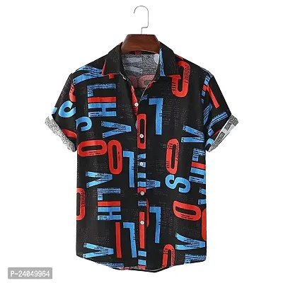 SL FASHION Funky Printed Shirt for Men Half Sleeves (X-Large, ABCD)