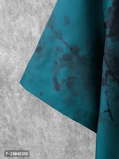 Hmkm Men's Lycra Lining Digital Printed Stitched Half Sleeve Shirt Casual Shirts-thumb4