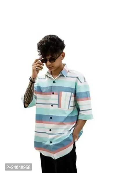 SL Fashion Men's Regular Fit Rayon Casual Shirt., (X-Large, Off Shoulder)