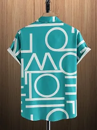 Hmkm Casual Shirt for Men|| Men Stylish Shirt || Men Printed Shirt (X-Large, Sky ABCD)-thumb4
