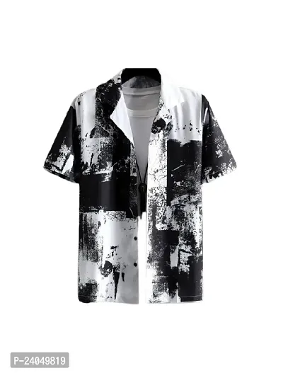 Hmkm Casual Shirt for Men|| Men Stylish Shirt || Men Printed Shirt (X-Large, Cargo)-thumb0