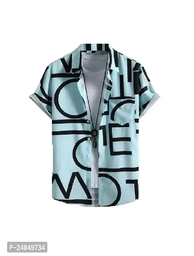 Hmkm Casual Shirt for Men|| Men Stylish Shirt || Men Printed Shirt (X-Large, RAMA ABCD)-thumb0