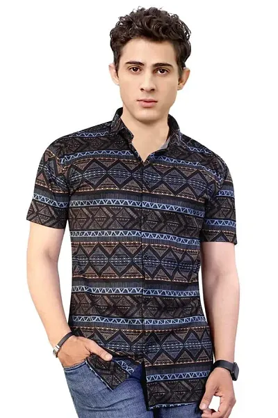 Funky Printed Shirt for Men Half Sleeves