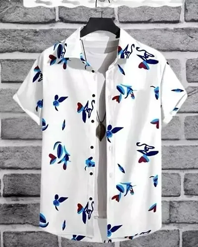 Fancy Polycotton Printed Casual Shirts For Men