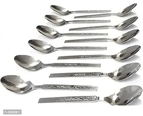 12 pcs silver coloured spoon tong-thumb0