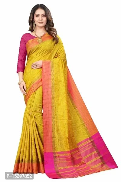 Classic Art Silk Jacquard Saree With Blouse Piece-thumb0