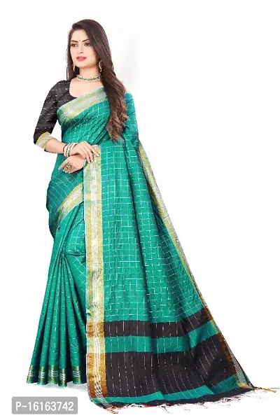 Best Selling Trending Art Silk Saree With Unstitched Blouse Piece