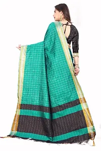 Best Selling Trending Art Silk Saree With Unstitched Blouse Piece-thumb1