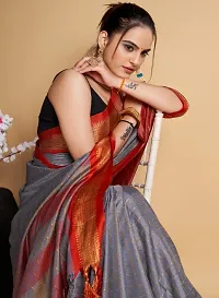 Upadhyay Silk Love For Women #Grey-thumb1