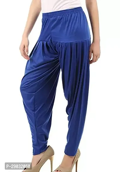 Fabulous Blue Viscose Rayon Solid Salwars For Women