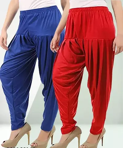 Fabulous Viscose Rayon Solid Salwars For Women Pack of 2