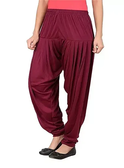 Attract Women's Viscose Patiyala/Patiala Pants(White)