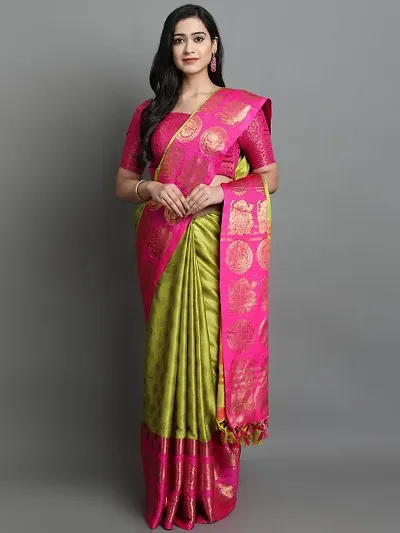 Art Silk Jacquard Saree with Blouse piece