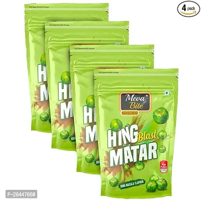Classic And Crunchy Flavored Peas/Matar - 4X100 Grams