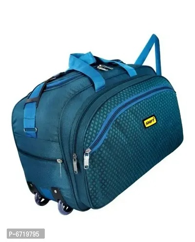Sturdy Waterproof Polyester Lightweight 45 L Luggage Travel Duffel Bag with 2 Wheels