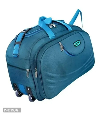 Sturdy Waterproof Polyester Lightweight 45 L Luggage Travel Duffel Bag with 2 Wheels-thumb0