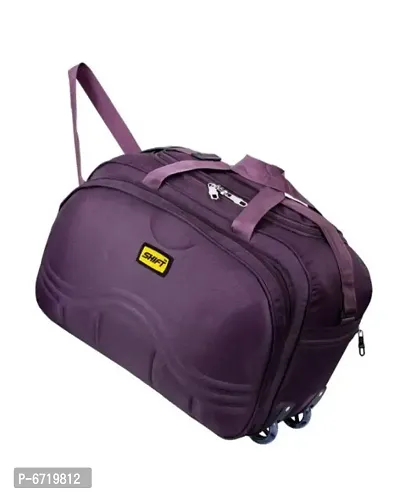 Sturdy Waterproof Polyester Lightweight 45 L Luggage Travel Duffel Bag with 2 Wheels-thumb0