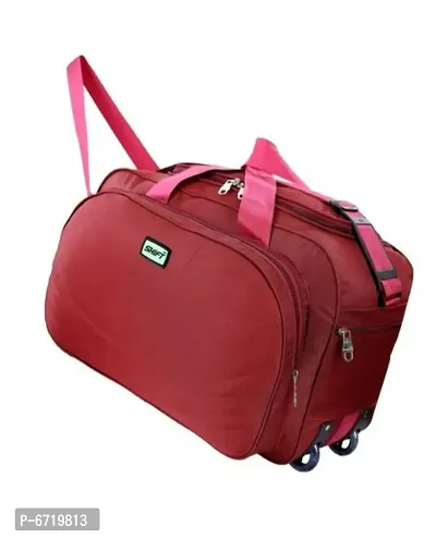 Sturdy Waterproof Polyester Lightweight 45 L Luggage Travel Duffel Bag with 2 Wheels
