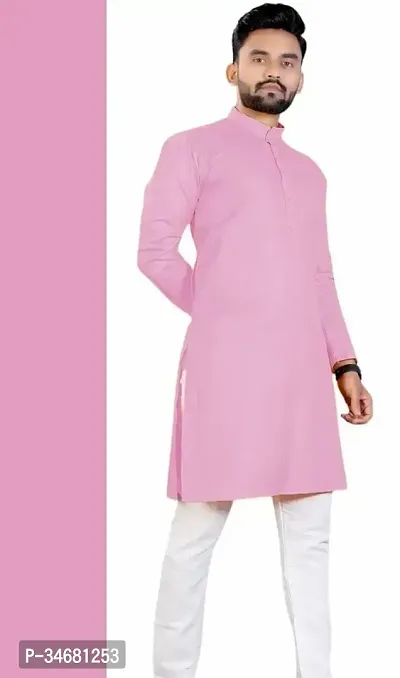 Stylish Cotton Blend Kurta for Men-thumb0