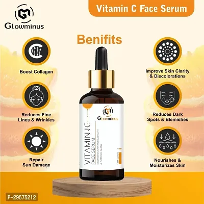 Glowminus Vitamin C Professional Anti-Aging And Wrinkle Reducer-Skin Clearing Face Serum-30ml-thumb2