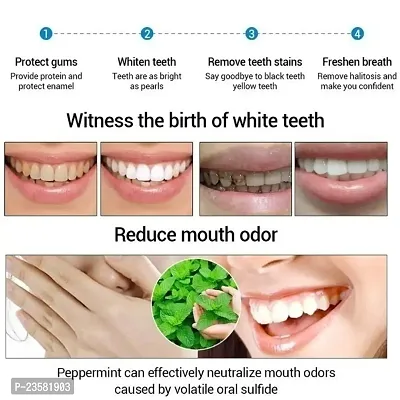 KURAIY Herbal Pearl Teeth Whitening Powder Teeth Brightening Oral Hygiene Essence Remove Plaque Stains Teeth Cleaning Care Products 100g-thumb5