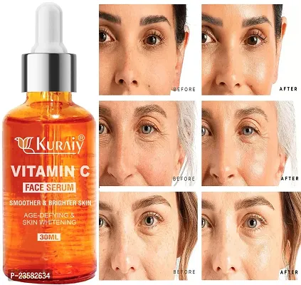 Kuraiy 15% Vitamin C Face Serum with Mandarin | For Glowing Skin | With Pure Ethyl Ascorbic Acid | For Hyperpigmentation  Dull Skin | Fragrance-Free  (30 ml)-thumb4