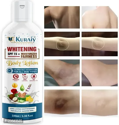 KURAIY Beautiful Whitening  Body Lotion On SPF15+ Skin Lighten  Brightening  Body Lotion Cream (100 ml) Pack Of 1