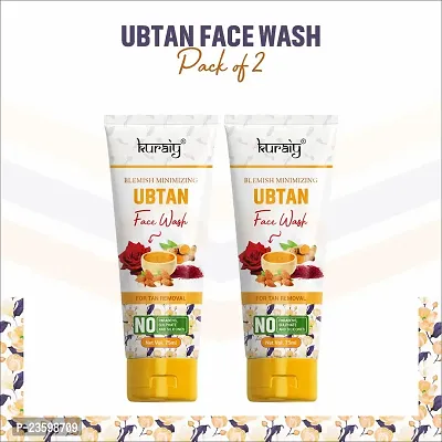 KURAIY 100% Premium Ubtan Face Wash Cream Deep Moisturizing Cream Face wash Tube-thumb0