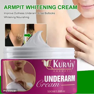 KURAIY Advanced Under-Arm Whitening Cream to Brighten, Moisturize, and Protect your Under Arms with Mulberry Oil  Lemon Extract 50 Gm.-thumb0