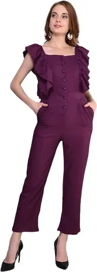 Stylish Crepe Basic Jumpsuit For Women