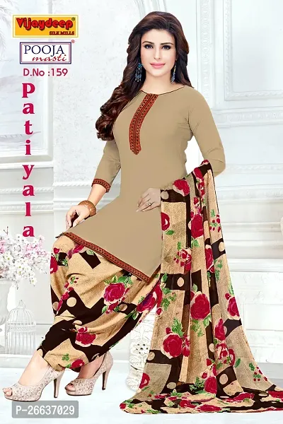 Vijaydeep Silk Mills Woman Printed Unstitched layon creap Salwar Suit Material