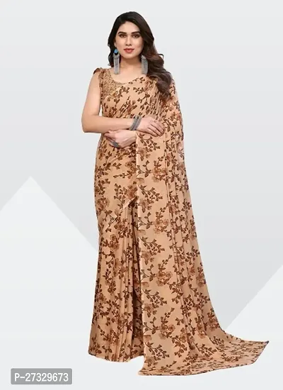 Trendy Georgette Saree with Blouse piece