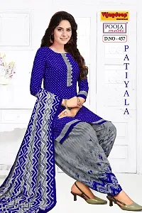 Classic Synthetic Printed Dress Material with Dupatta-thumb1