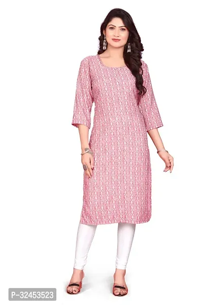 Fancy Crepe Printed Kurtas For Women-thumb0