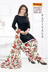 Classic Synthetic Printed Dress Material with Dupatta-thumb1