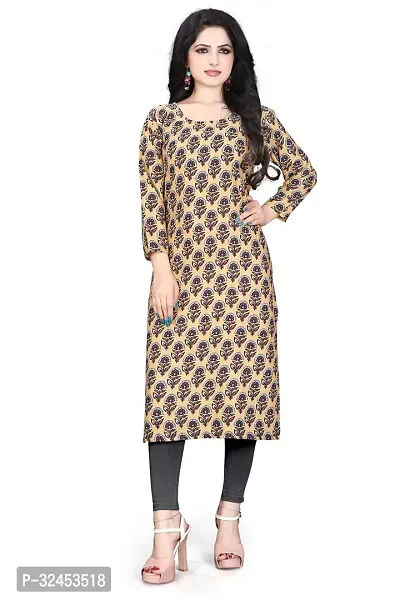 Fancy Crepe Printed Kurtas For Women-thumb0