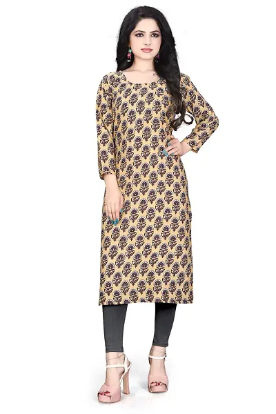 Elegant Crepe Printed Kurtas For Women