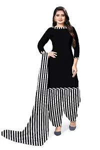 Classic Synthetic Printed Dress Material with Dupatta-thumb3