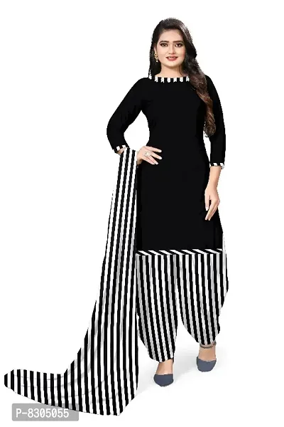 Classic Synthetic Printed Dress Material with Dupatta-thumb4