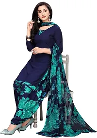 Classic Synthetic Printed Dress Material with Dupatta-thumb3