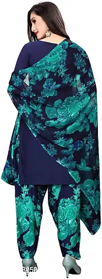 Classic Synthetic Printed Dress Material with Dupatta-thumb5