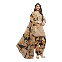 Classic Synthetic Printed Dress Material with Dupatta-thumb1