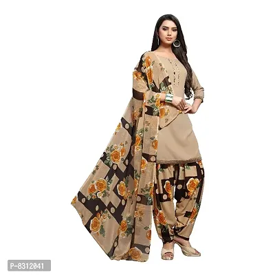 Classic Synthetic Printed Dress Material with Dupatta-thumb2