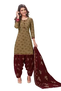 Classic Synthetic Printed Dress Material with Dupatta-thumb4