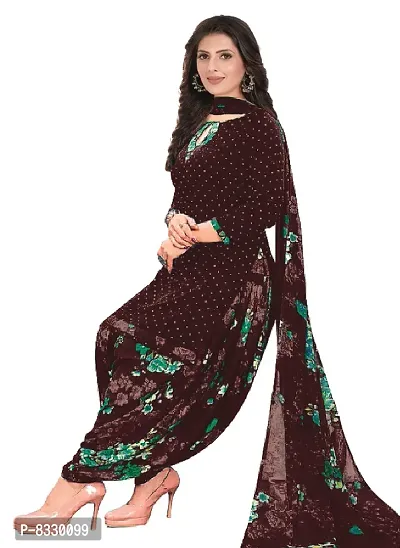 Classic Synthetic Printed Dress Material with Dupatta-thumb0