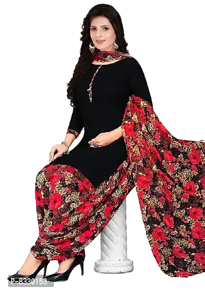 Classic Synthetic Printed Dress Material with Dupatta-thumb0