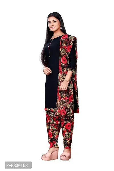 Classic Synthetic Printed Dress Material with Dupatta-thumb3