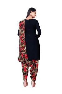 Classic Synthetic Printed Dress Material with Dupatta-thumb3